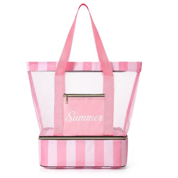 Beach Bags - Dry/Wet Separation Mesh Large Beach Bag, Tote Bag :v - Picture 1 of 7